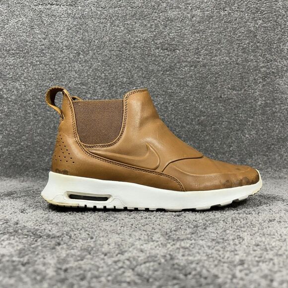 Nike Air Max Thea 859550-200 Women’s Sz 9 Ale Brown Leather Slip On Mid Boots - Picture 1 of 11